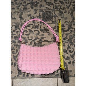 Pink puffy‎ purse